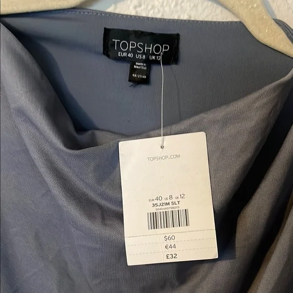 Topshop Elegant Gray Draped Dress - Picture 6 of 9